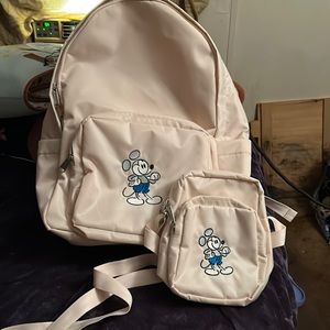 Disney parks Mickey backpack with matching cross body